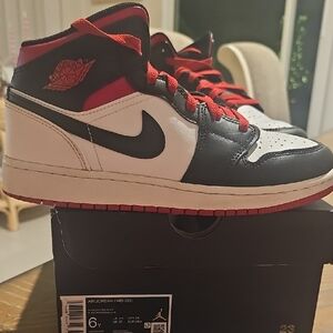 Jordan Kids Sneakers Black Red White